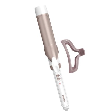 Conair Double Ceramic 1 1/2-Inch Curling Iron, 1 ½ inch barrel produces soft waves – for use on medium and long hair